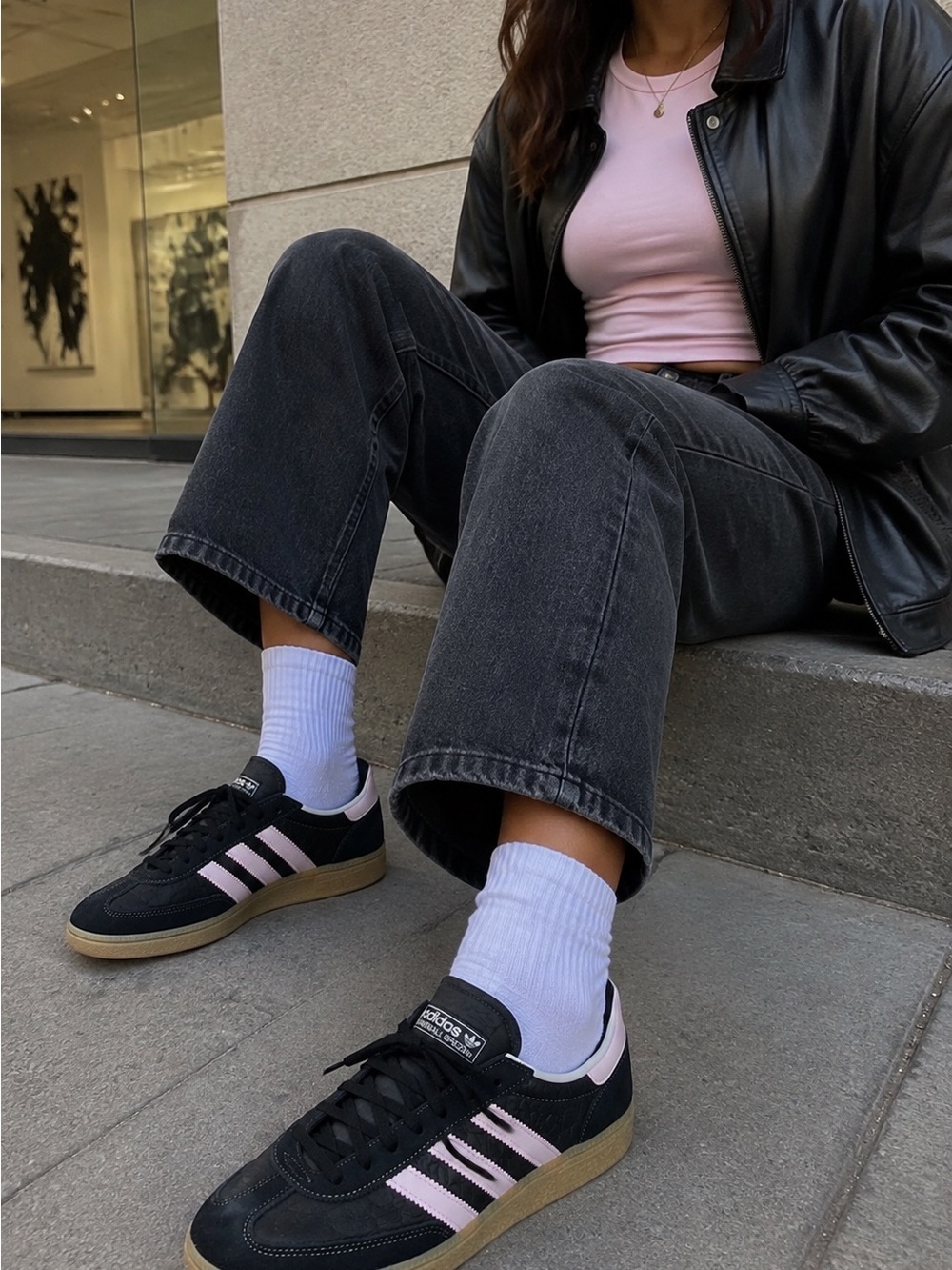NWT Adidas Handball Spezial Black Croc Wonder Quartz – Men’s 7 / Women’s 8